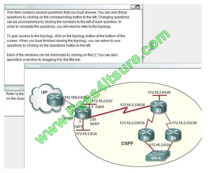 Pass4itsure 100-105 exam questions-q12