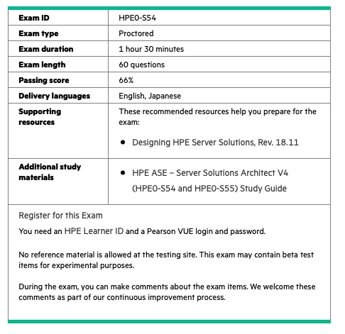 HPE0-S54