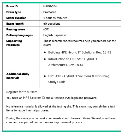 HPE0-S56