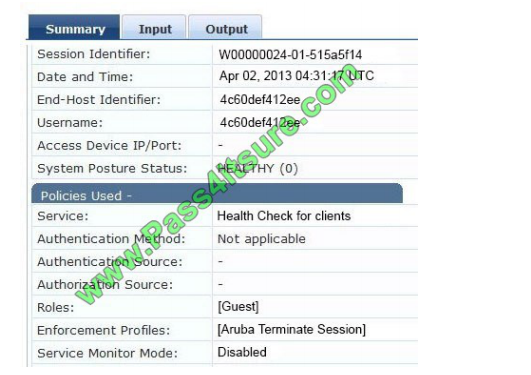 Pass4itsure HP HPE6-A15 exam questions q3